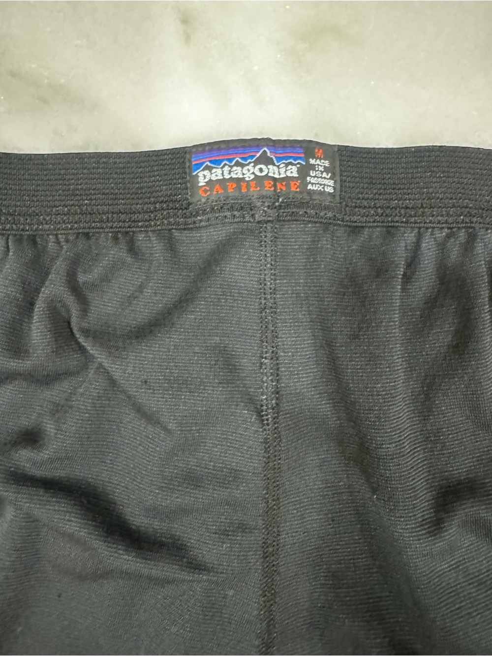 Patagonia Men’s Capilene Base Layer Pants Black Medium Vintage